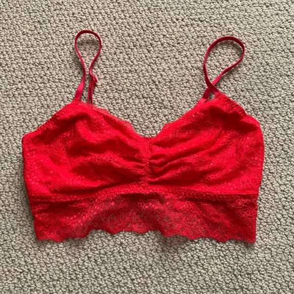 NWOT PINK Red Bralette - Picture 1 of 4